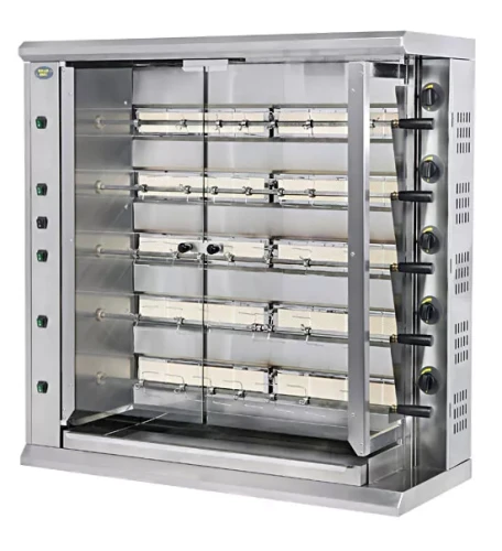 Rożen gazowy do 30 kurczaków, 5-poziomowy, Roller Grill RBG 30