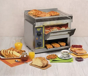 Toster przelotowy Roller Grill CT 540 B – Bufetowy | 540 tostów/h | Kwarcowy 1050°C