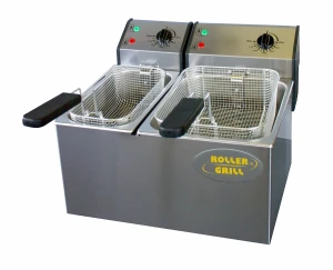 Frytownica elektryczna asymetryczna Roller Grill FD 50 + 80 – 5L i 8L | Tłoczone komory | 2 x 230V