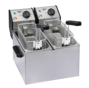 Frytownica elektryczna podwójna Roller Grill FD 50 D – 2 x 5L | Tłoczone komory | 2 x 3.2 kW