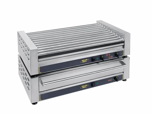 Stacja do hot-dogów XL: Gril rolkowy Roller Grill RG 100 + Podgrzewacz do bułek CB 100