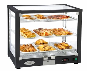 Profesjonalna przelotowa witryna grzewcza Roller Grill WD 780 D (Szamot, 5 poziomów, Dostęp z 2 stron, 1.8 kW)