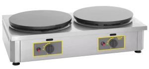 Naleśnikarka podwójna gazowa Roller Grill CDG 350 – 2 x Ø 350 mm | Emaliowana