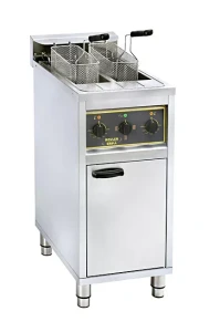 Frytownica elektryczna wolnostojąca podwójna Roller Grill RFE 20 C – 2x10L | Szafka | 12.0 kW (380V