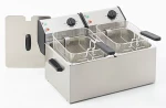 Frytownica elektryczna podwójna Roller Grill FD 80 D – 2 x 8L | Tłoczone komory | 2 x 3.4 kW