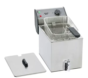 Frytownica elektryczna z kranikiem Roller Grill FD 80 R – 8L | Tłoczona komora | 3.4 kW
