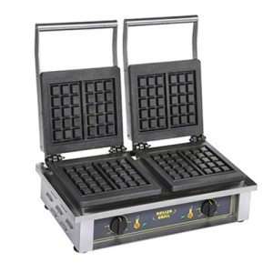 Gofrownica podwójna GED 20, mała kratka 4x6