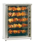 Rożen gazowy do 20 kurczaków, 5-poziomowy Roller Grill RBG-200