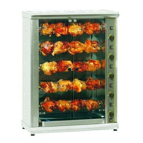 Rożen elektryczny do 20 kurczaków, 5-poziomowy Roller Grill RBE 200Q