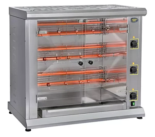 Rożen elektryczny do 12 kurczaków, 3-poziomowy Roller Grill RBE 120Q