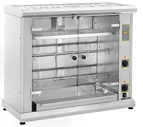 Rożen elektryczny do 8 kurczaków, 2-poziomowy Roller Grill RBE 80Q